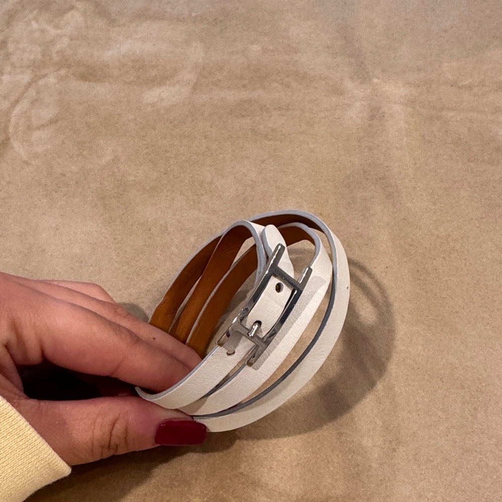 Hermes Silver and Brown Bracelet - Picture 3 of 3